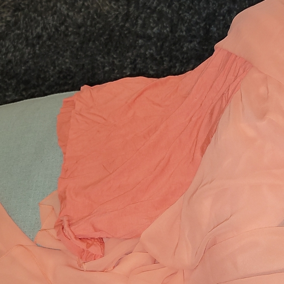 Strapless Coral dress - Picture 4 of 4